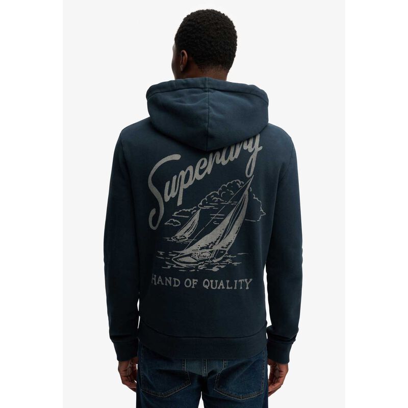 Superdry Lo-Fi Dockside Emblem Hood image number 1